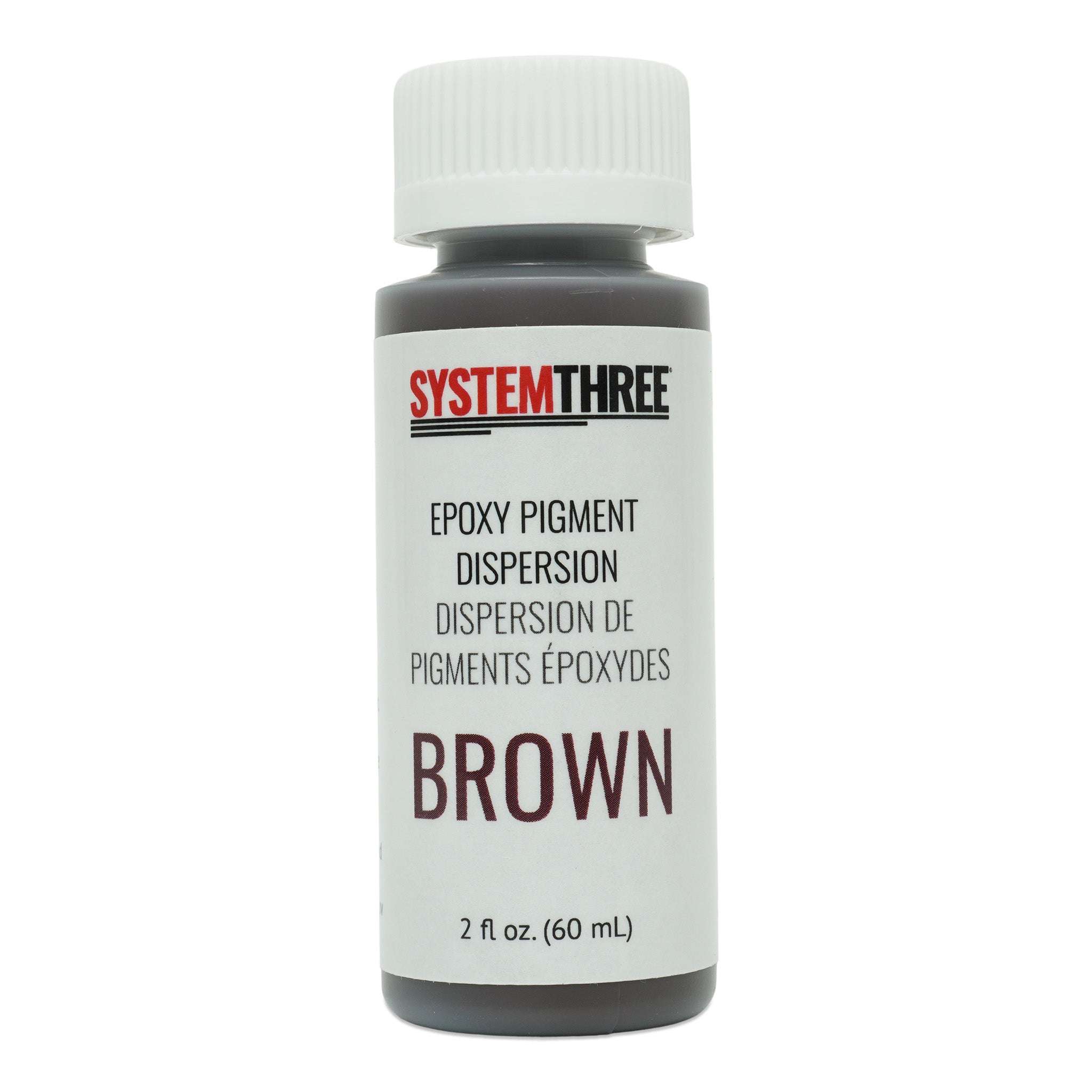 System Three 3202A04 Brown Paste Pigment Coating, 2 oz. Bottle